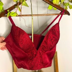 ♥️Red/burgundy Bralette/crop